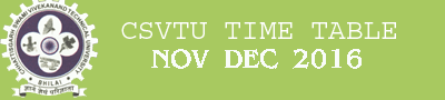 CSVTU-TIME-TABLE-1