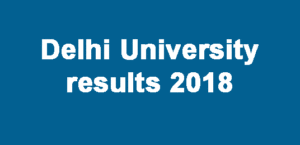 Delhi university results nov dec 2017