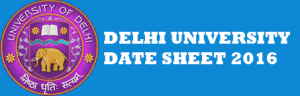 delhi university exam date sheet