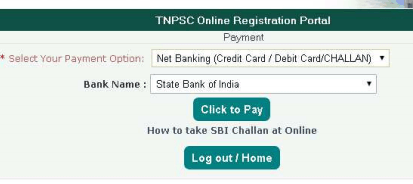 tnpsc fees payment
