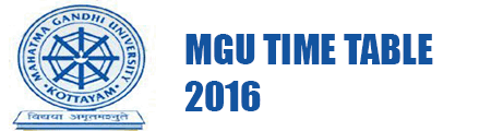 MGU TIME TABLE