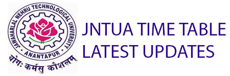 JNTUA TIME TABLE